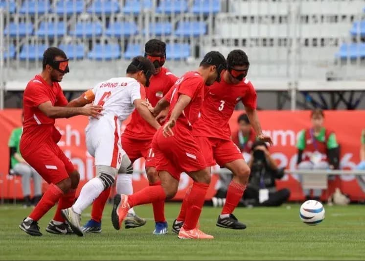 تصویر خبر: برد پرگل فوتبال نابینایان ایران برابر هند